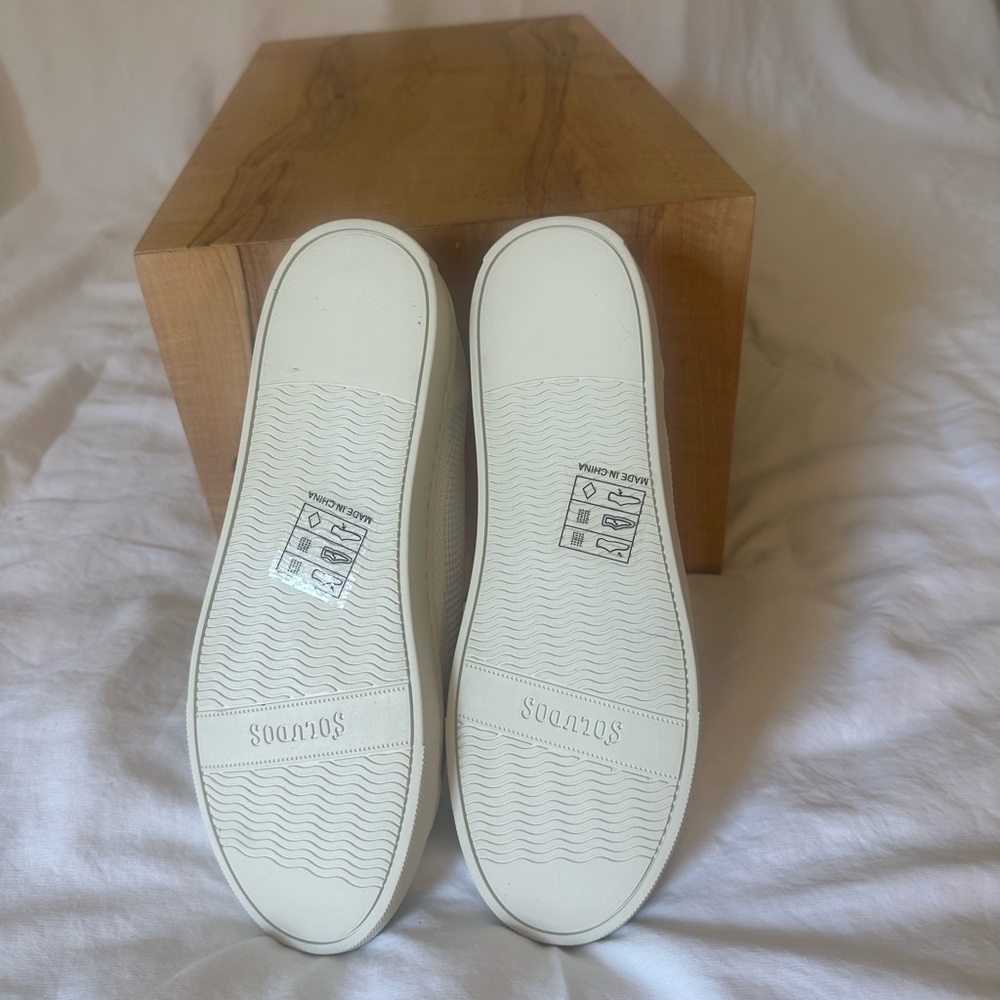 Soludos White Mesh Lace-Up Sneakers | Ibiza Style | New With Box | Size 8 - Picture 5 of 9